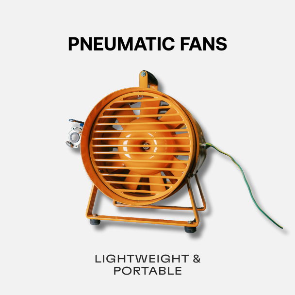 safehouse orange pneumatic fan